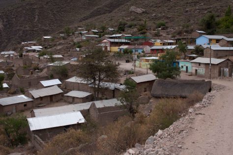 One of the villages in the canyon.